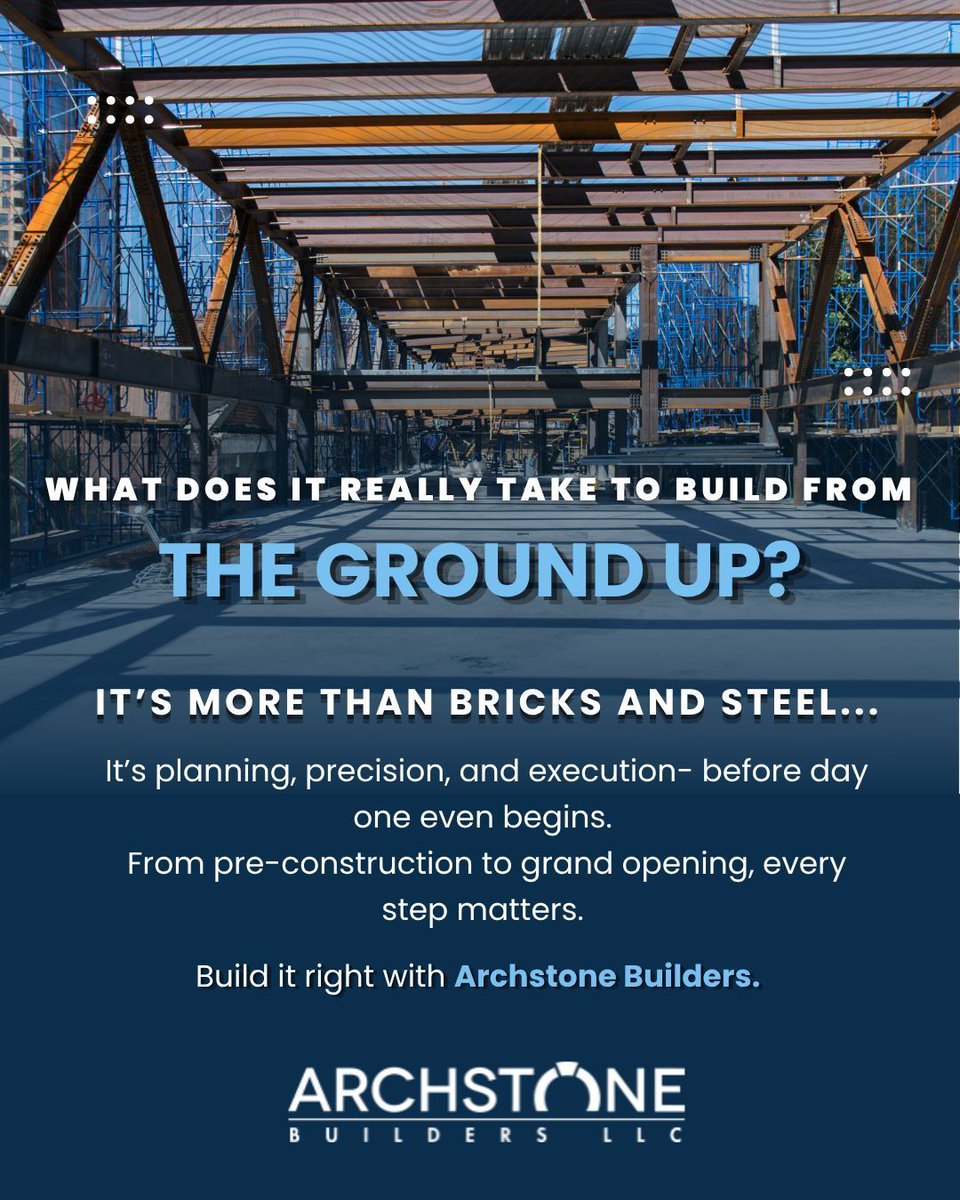 ArchstoneBuild3's tweet photo. What does it really take to build from the ground up?

Planning, precision, and disciplined execution at every stage. 

 #NYCConstruction #Preconstruction #ArchstoneBuilders https://t.co/ybDvrzhfl7