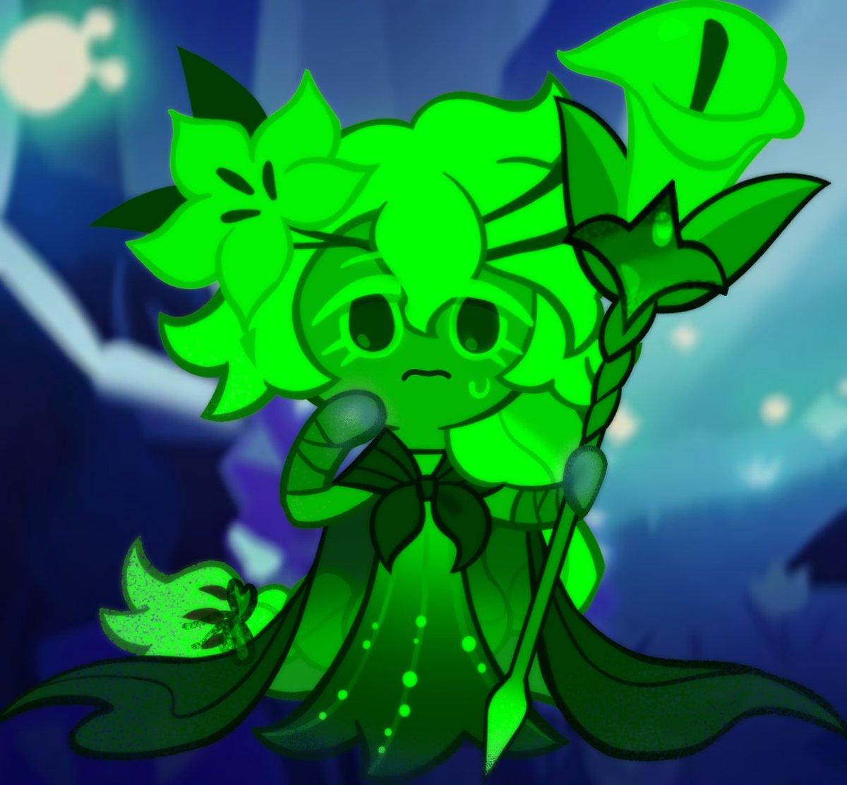 White Lily Cookie 🤍🌼 (Green edition) tweet media