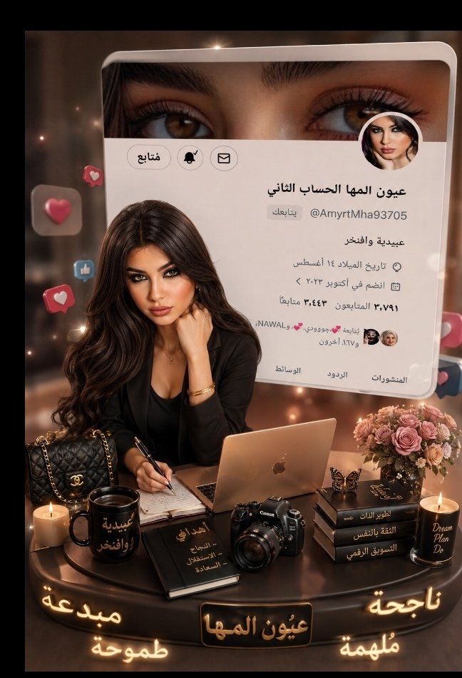 عيون المها الحساب الثاني tweet media