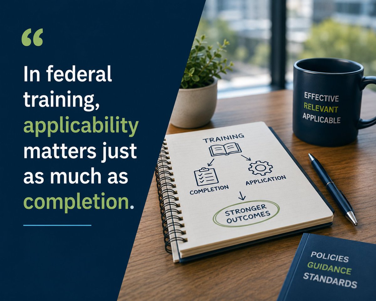 BMRATraining's tweet photo. What appears efficient in the short term can become costly over time.

In federal training, applicability matters just as much as completion. https://t.co/ZENq4Qyb6k