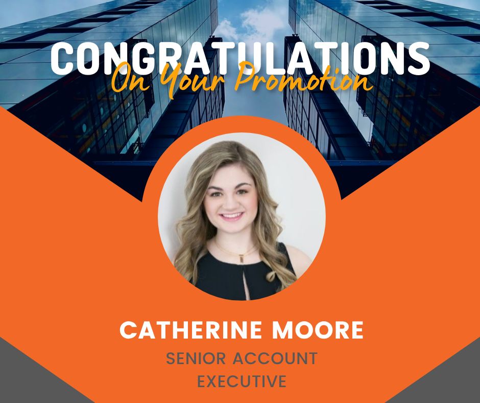 WiresideCom's tweet photo. Congratulations, Catherine Moore on your recent promotion to Senior Account Executive! The team looks forward to seeing your continued growth and sharing your knowledge with our clients.
 
#Promoted #Promotion #TechPr #PublicRelations #Pr https://t.co/EfOdCwRJQA