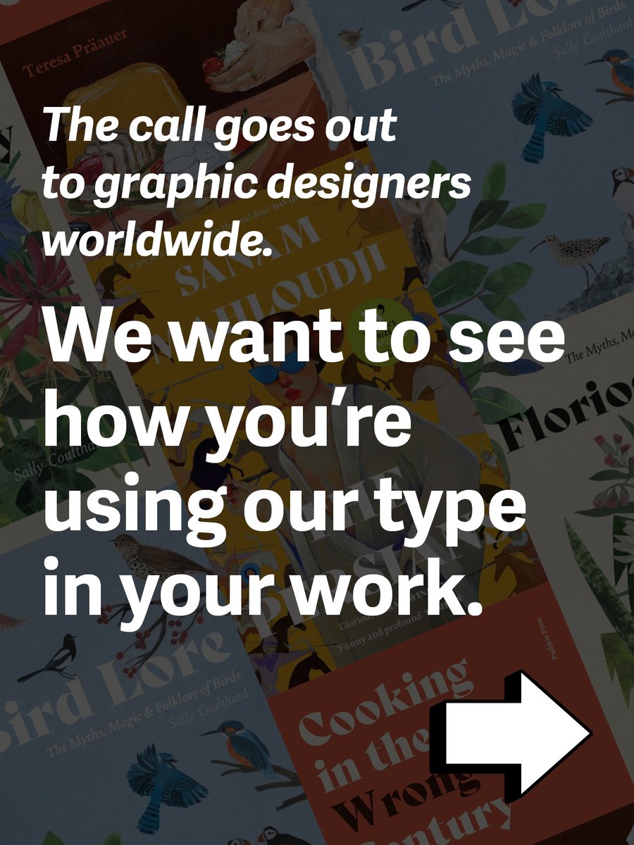 TypeTogether's tweet photo. Our fonts, your designs /// We love to see how you’re using our type. So send examples to typeinuse (at) https://t.co/MilCgC5osp – if we pick yours to present, in addition to all the glory, we’ll send a 50% off voucher. Win-win, right?!

#typography #fonts https://t.co/S3aw0t1xBB