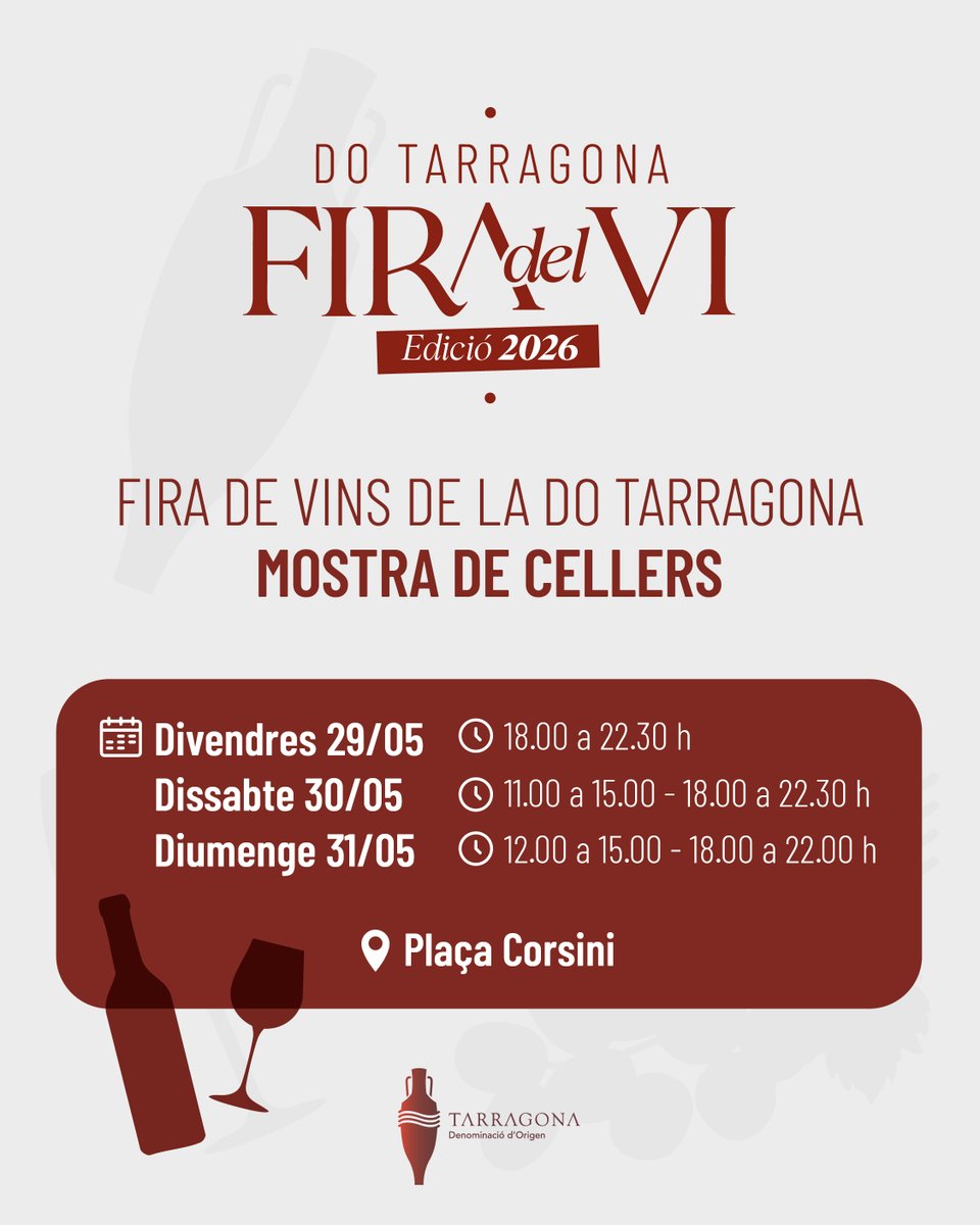 DOTarragona's tweet photo. Descobreix els protagonistes de la Mostra de Cellers de la Fira del Vi de la #DOTarragona! 🍷✨

Més info a https://t.co/A9QCaiLNAi https://t.co/XUxfGldvms