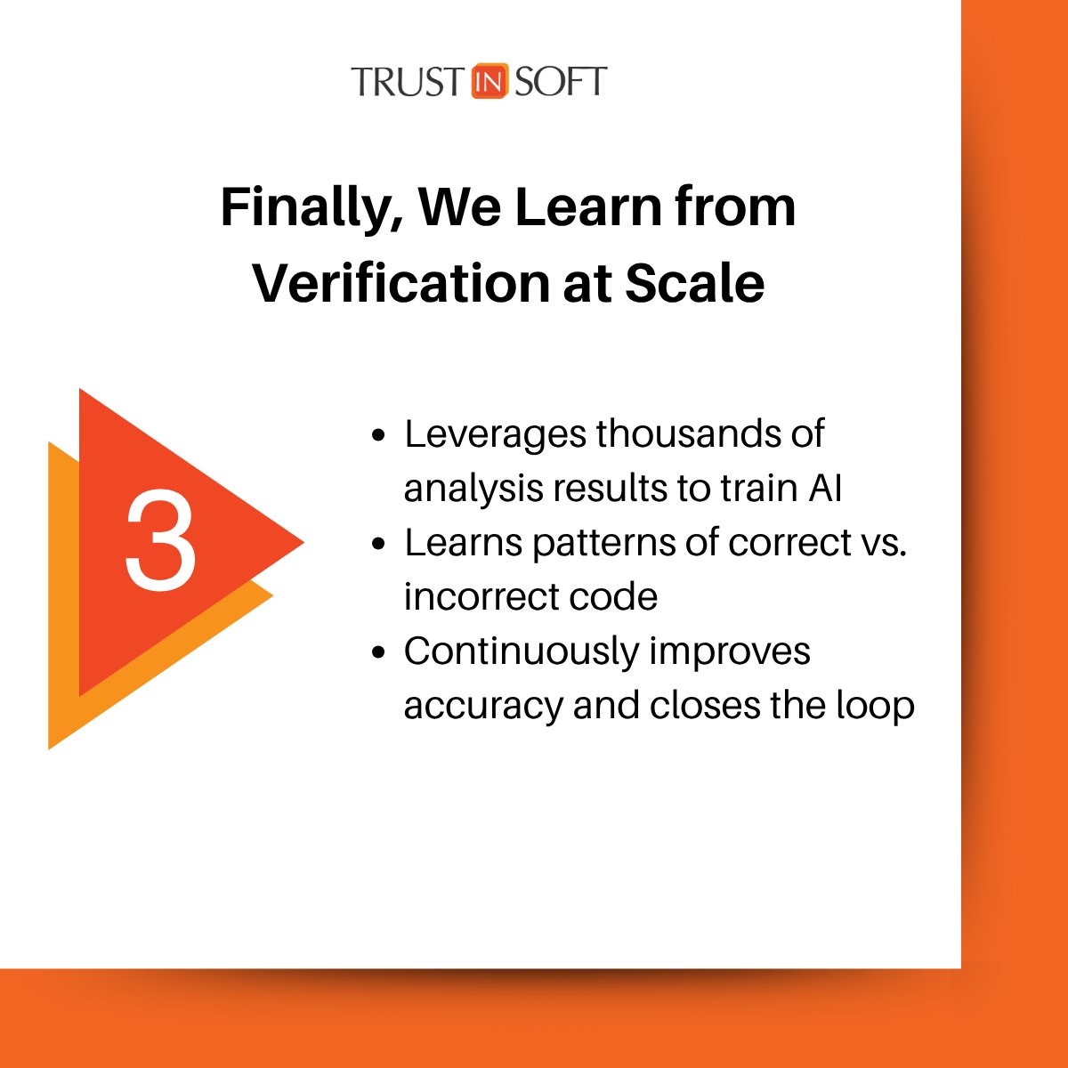 TrustInSoft's tweet photo. At TrustInSoft, we have a 3 step approach to uniting AI-driven productivity with trusted software. 🤝

↪️ AI speeds up code generation, while developers provide domain knowledge, architecture, and judgment.

↪️ Formal verification adds mathematical assurance of correctness, enabling reliable, AI-assisted software.

Learn more at our website: https://t.co/f5WoWU6Nav
