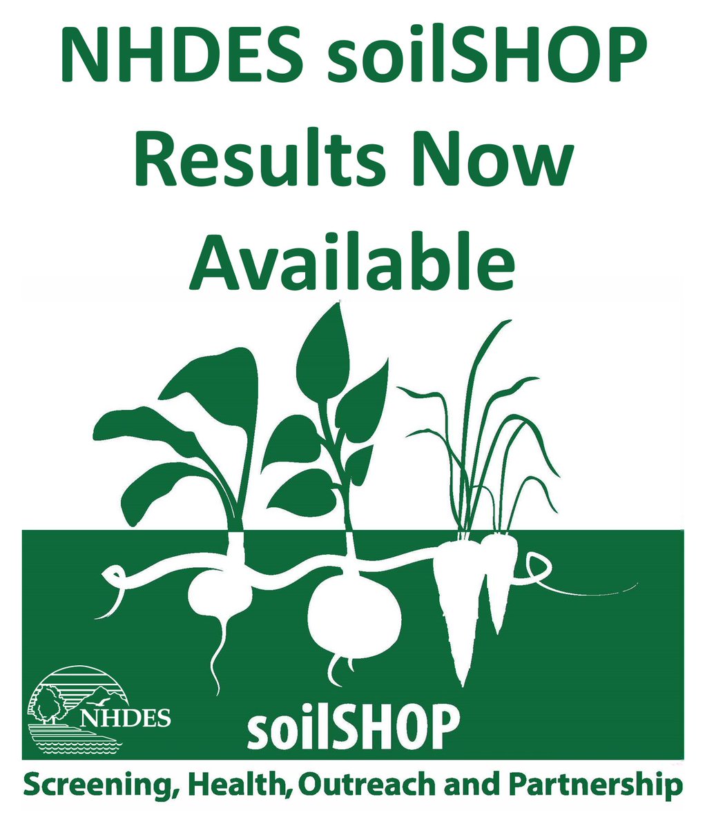 NHDES's tweet photo. Soil screening results for April 2026 NHDES soilSHOP events are now available! These include samples from: Discover Wild New Hampshire Day, the Nashua Sustainability Fair or the Concord Drop Box. Please contact NH-APPLETREE@des.nh.gov with any questions: https://t.co/jQHepOFtt6 https://t.co/0Ng3tQS5SD