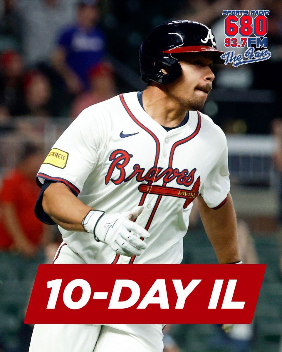 680TheFan's tweet photo. BREAKING NEWS 

Braves place C Drake Baldwin on the 10-day injured list with a strained right oblique muscle

Injury update presented by @KennethNugent https://t.co/yNcdIBlbPs