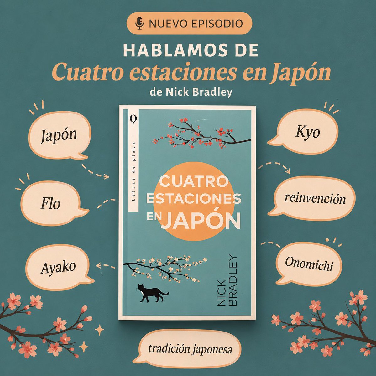 Reinvent_HADA's tweet photo. Hoy hablamos de #CuatroEstacionesenJapón de #NickBradley. Una hermosa lectura que lleva a #Flo, una traductora literaria, a embarcarse en un misterioso libro. #Ayako y #Kyo desarrollan su historia en #Onomichi, el Japón rural. Todo en nuevo episodio ⬇️

https://t.co/rPH9wWJoqs https://t.co/snhAWIO9Ya