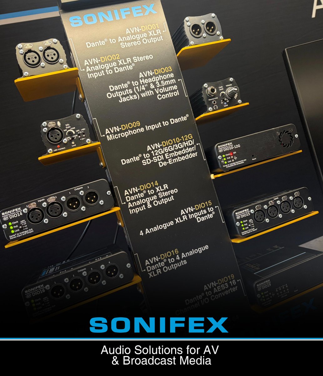 SonifexLtd's tweet photo. The AVN-DIO09 is a single microphone input device, designed to convert microphone-level audio for transmission over a Dante AoIP network. 

For more information on this product and other microphone amplifiers, see our website https://t.co/CHUKkQlz6x https://t.co/bPWuq6QUpl
