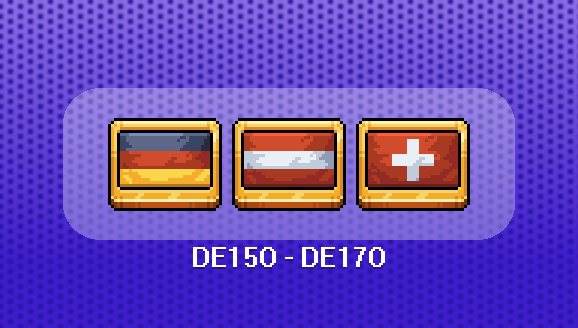 Bruno2660HP's tweet photo. 🎶 Eurovision Songcontest 2026🎶

🎨 Badges DE15O, DE16O &amp; DE17O🎨

#pixelart https://t.co/BGhBss7iRS