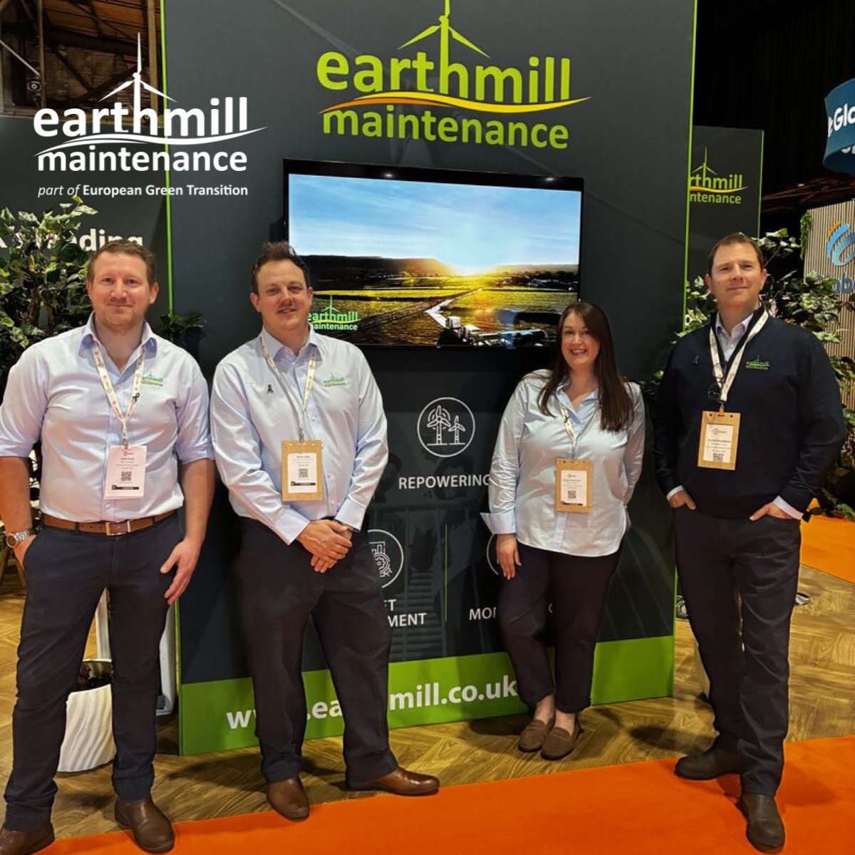 EarthmillUK's tweet photo. Great few days in Glasgow at the @AllEnergy  Conference with #Earthmill

✅ Repowering opportunities growing fast 
✅ Data &amp; predictive maintenance becoming essential ✅ More supportive UK policy environment

Thanks to @europeangreent and our partners for joining us!

#AllEnergy https://t.co/pRpPwwnV3y