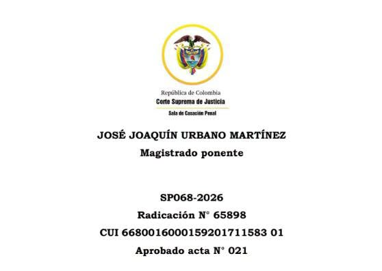juridicascol's tweet photo. CUANDO EL TÉRMINO DE PRESCRIPCIÓN DE LA ACCIÓN PENAL SE CUMPLE ANTES DE PROFERIRSE LA SENTENCIA DE SEGUNDA INSTANCIA, EL ESTADO PIERDE LA POTESTAD PUNITIVA Y EL JUEZ CARECE DE COMPETENCIA PARA DECIDIR SOBRE ESE DELITO.

¿DESEAS ESTAR ACTUALIZADO A DIARIO DE TODA LA JURISPRUDENCIA DEL PAIS? SUSCRIBETE  👉https://t.co/inw3mS0ycq