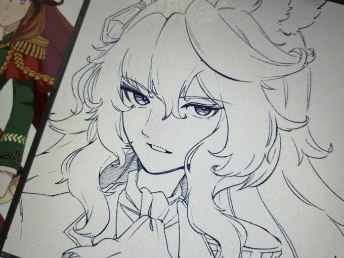 オアーお顔どお!!??
とても良く描けたと思うのですがっ!!??
自惚れてる!!!??寝ます!!!! 