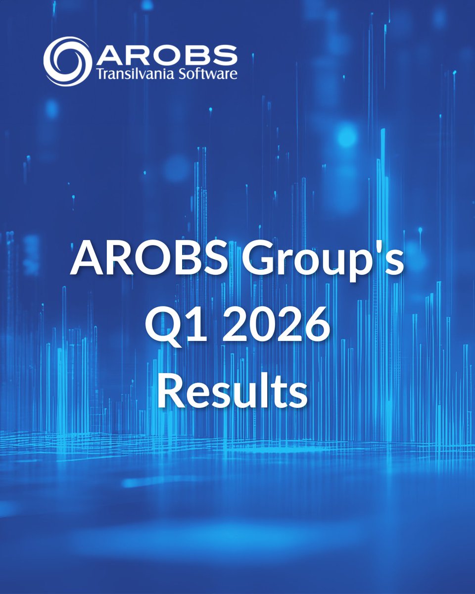 AROBSSoftware's tweet photo. AROBS reported revenue of RON 144 million in Q1 2026, a 20% year-over-year increase. EBITDA was RON 18 million, and net profit reached RON 7 million. These results reflect greater operational discipline, increased focus, and a scalable platform. Read more: https://t.co/fohvy7M9Qu https://t.co/HTO7rTzHc7