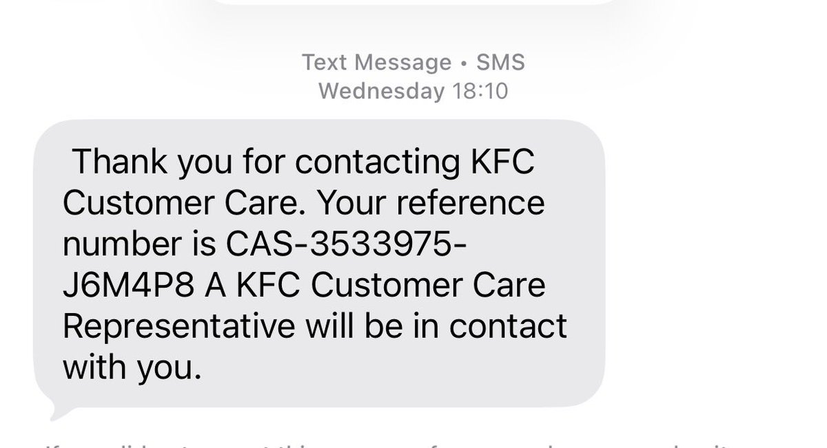 Boppssmith's tweet photo. @KFCSA Almost a week has now passed and nobody has contacted me about my complaint 
Goodbye to buying from this store 
Will never go back https://t.co/PK6HO8B8j7