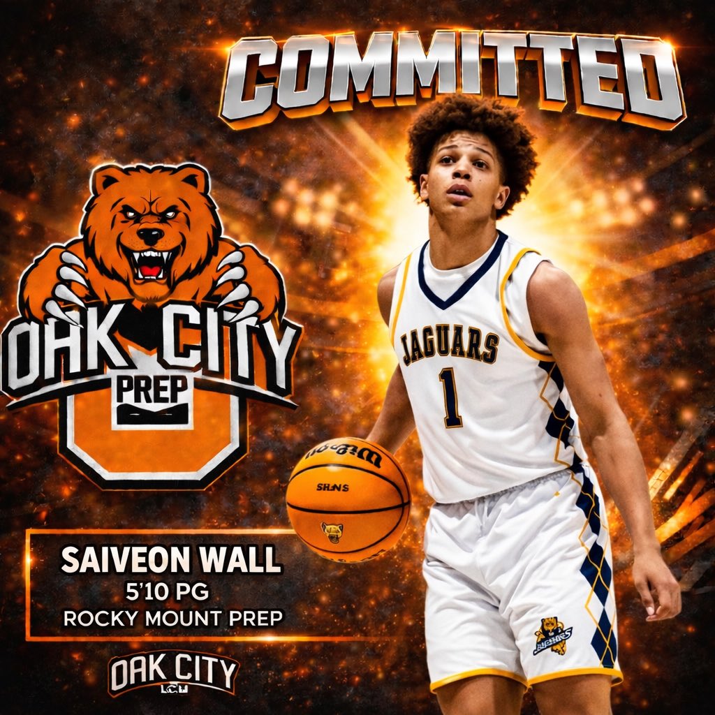 SaiveonWall's tweet photo. I will be playing the 26-27 season with Oak City Prep https://t.co/jS962hh3Dw
