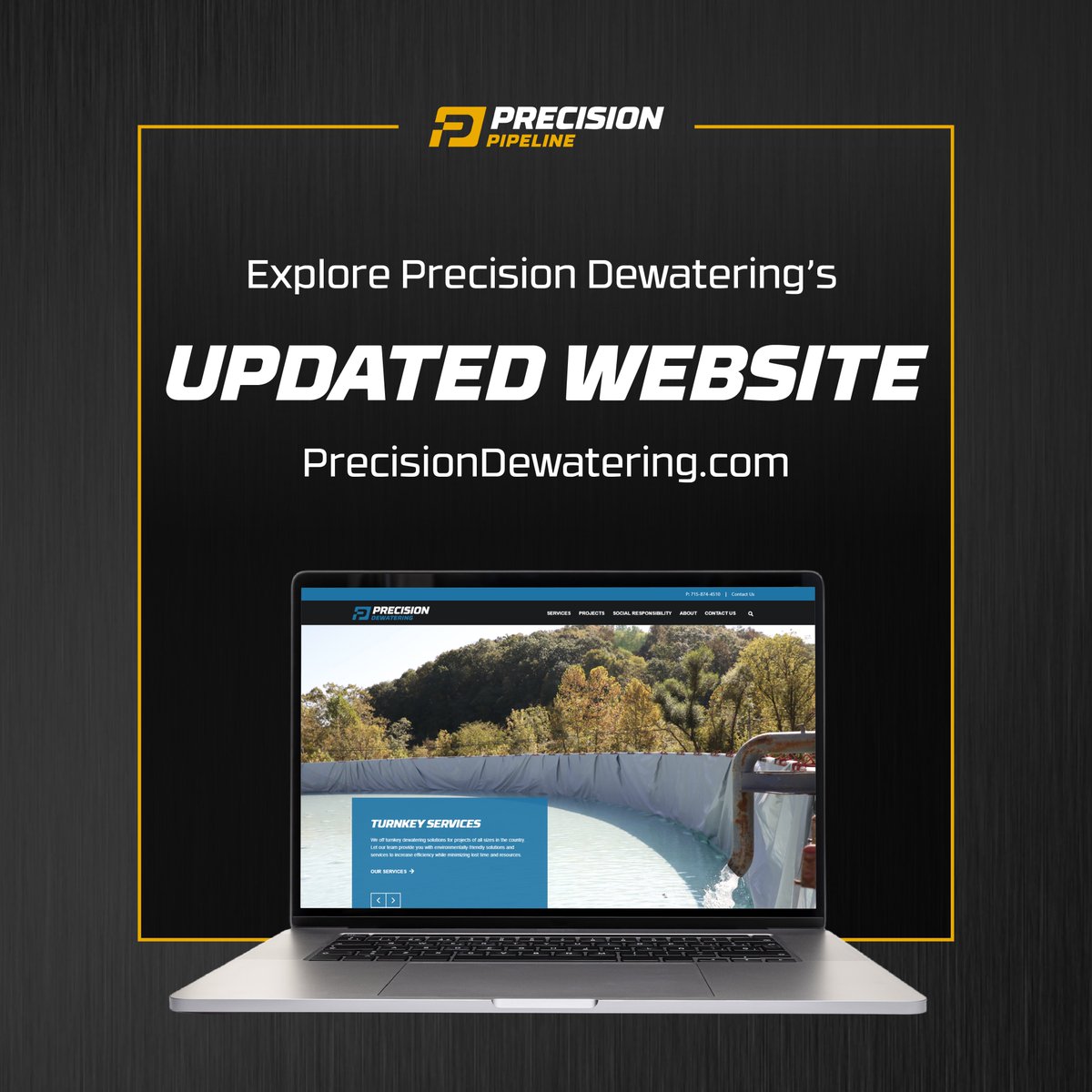 PrecisionPL's tweet photo. We’re excited to announce the UPDATED website for our Precision Dewatering, LLC division! Explore the updated site here: https://t.co/4Ub1sxmXfc https://t.co/h0XA8OOxWI