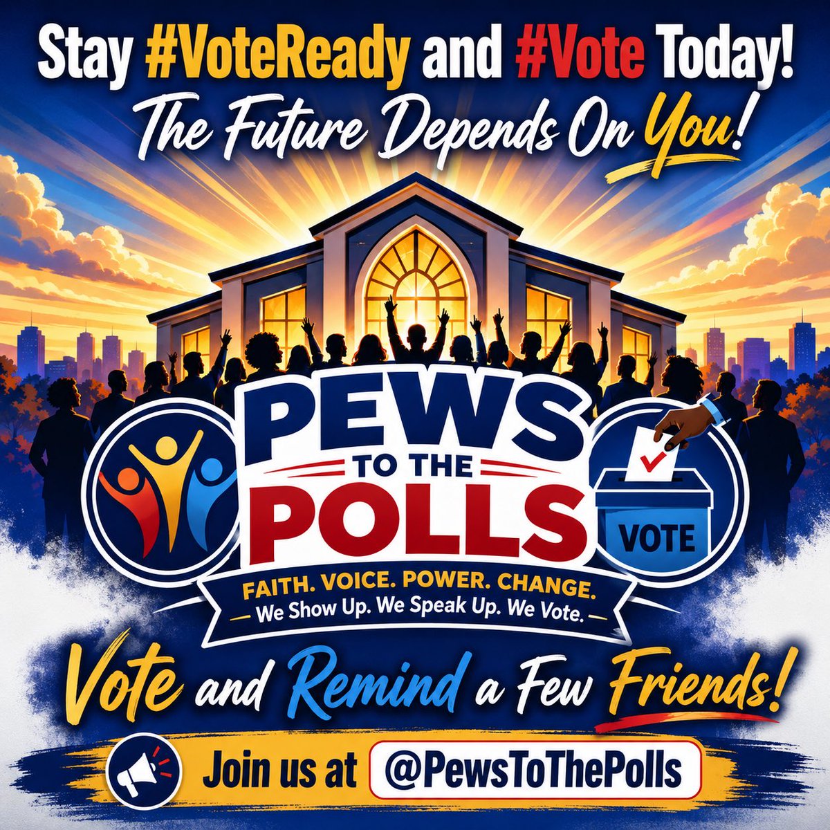 PewsToThePolls's tweet photo. SHARE! Stay #VoteReady🗳 and #Vote TODAY! https://t.co/61GNMD5eGA
