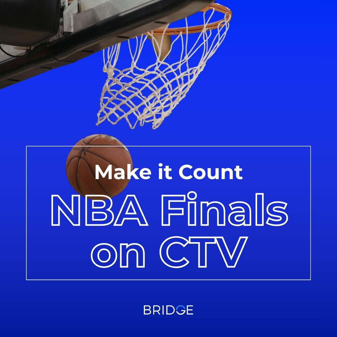 ConnectByBridge's tweet photo. A moment like the NBA finals is a huge opportunity for advertisers, but not all CTV is created equally. BRIDGE audiences are built from real names, emails, and postal addresses, so your CTV ads reach your exact audience.

https://t.co/IY43qiH6HJ 

#CTV #NBAFinals #BRIDGE https://t.co/C1QYGXMBeW