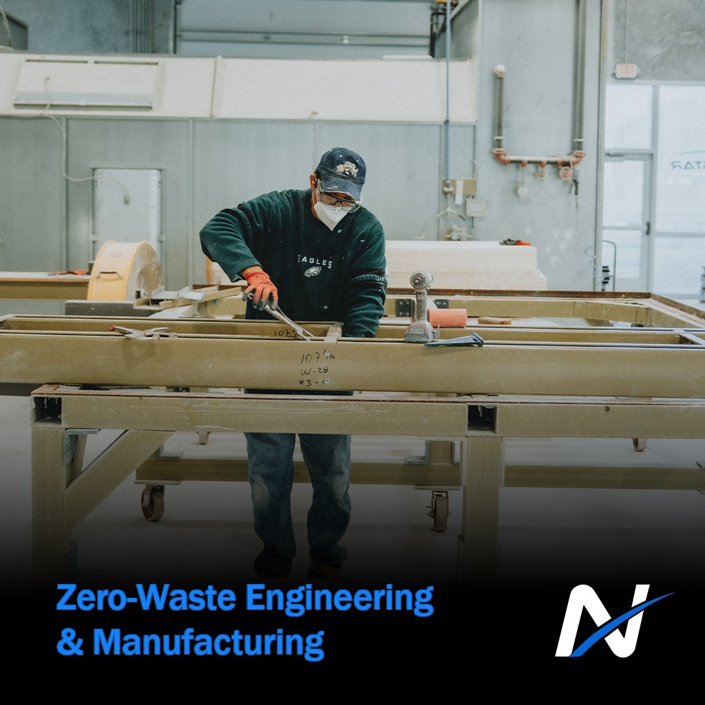 Northstartgi's tweet photo. Traditional construction wastes huge amounts through over-ordering and on-site errors. Our digitally designed, precision-manufactured structures optimize every cut, slash emissions, and nearly eliminate waste—delivering high-performance builds with a far smaller footprint. https://t.co/sA1um6TupT