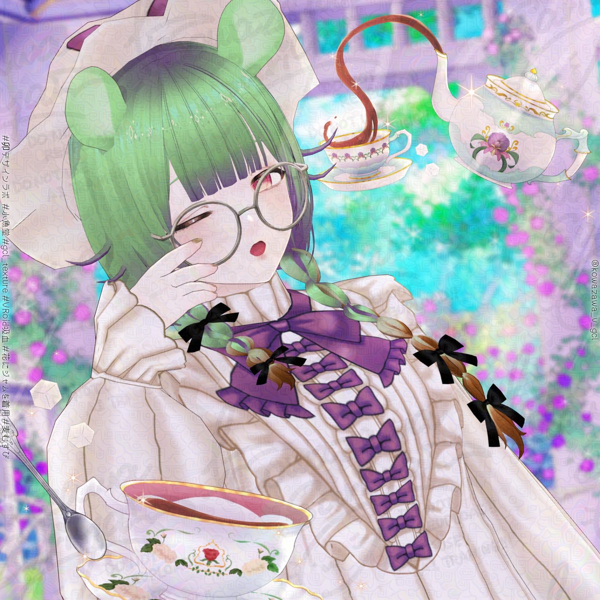 kowazawa_v_gcl's tweet photo. キラキラ光るお空のコウモリ…キラキラ…ｷﾗｷﾗ…😴 #VRoid #VRoidファッション #VRoid沼トーク https://t.co/m63d11GuPW