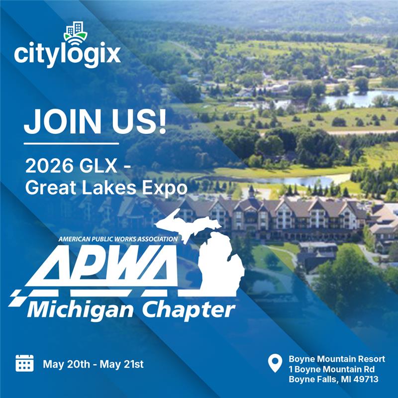 citylogix's tweet photo. Michigan, we’re on our way! Citylogix is excited to exhibit at the 2026 GLX - Great Lakes Expo with the @APWAMichigan  Chapter at Boyne Mountain Resort, May 20-21.

We’re looking forward to connecting with public works leaders and municipal professionals!

#APWA #glx2026 https://t.co/hsCjqn6jnw