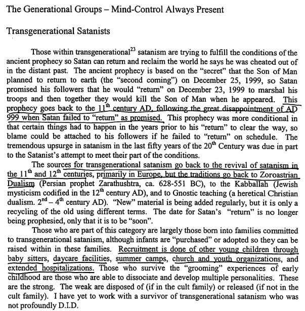 jonco855's tweet photo. Mind control is key within Multigenerational Cults that propagate the group.

Dissociation occurs under great pain, so some level of torture is required for the child to dissociate.

This also teaches the child that pain is power.

Read more in the link below https://t.co/AN35zbZtHO