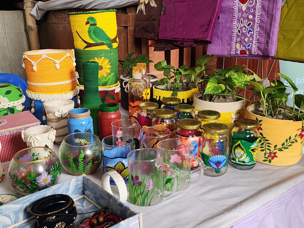 eka_nusrat's tweet photo. At the Boishakhi Fair organized by BRAC University, Hashimukh shared more than handicrafts,witnessed a bridge of empathy between different worlds.The handmade creations by our students received heartfelt appreciation, reminding us inclusion begins when we truly see one another. https://t.co/BXYprfrN1f