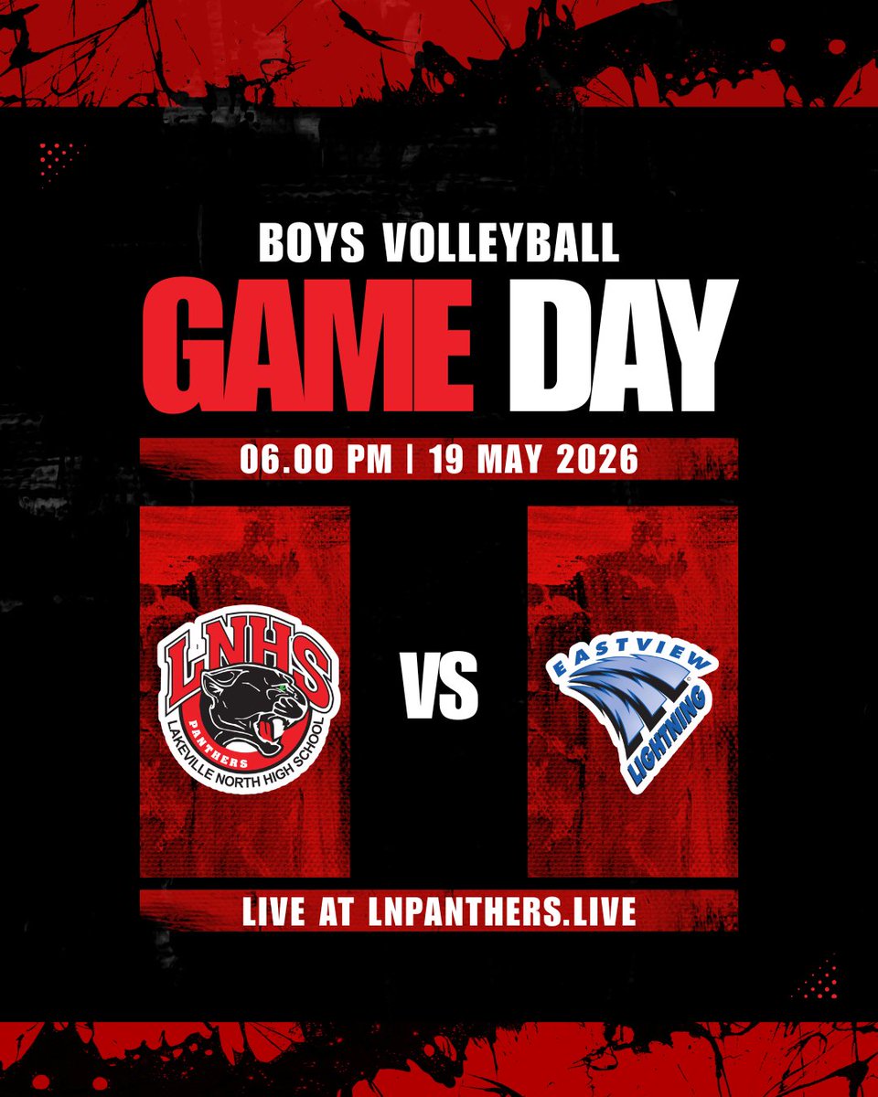 LnPanthers_live's tweet photo. Tonight at 6 PM 🏐 Panthers vs @evbvbc. Watch live: https://t.co/SkP7Akz1aR

#LakevilleNorth #MNHighSchool #Volleyball https://t.co/SzeXgWz9yA
