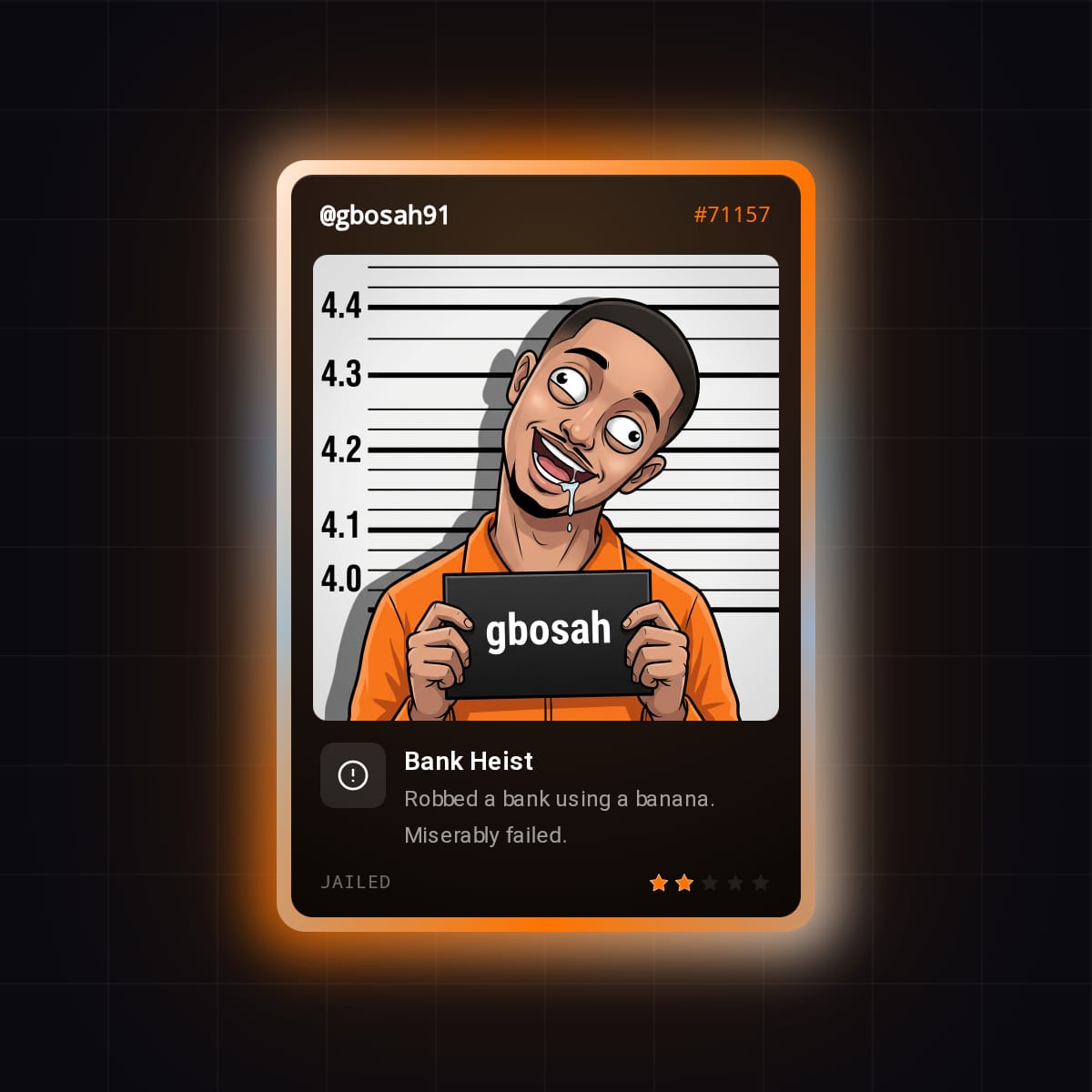 gbosah91's tweet photo. i'm waiting at #71157

@Jaileddotfun launching soon

[ drop your card below👇] https://t.co/4oRzLyk2oZ