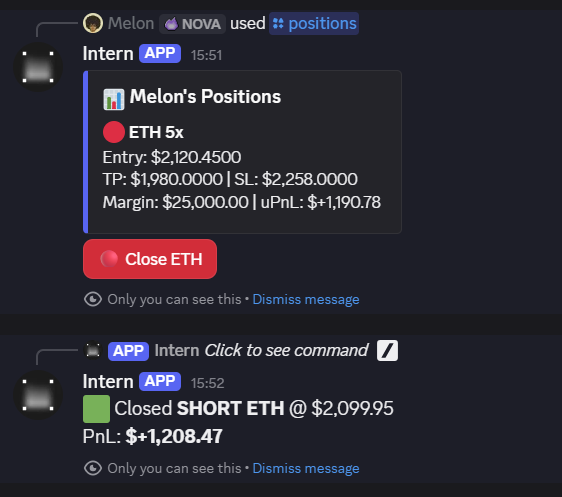 debthemelon's tweet photo. Just closed a trade on @HypernovaX  's discord. What a day https://t.co/5yzcWl1Ze6