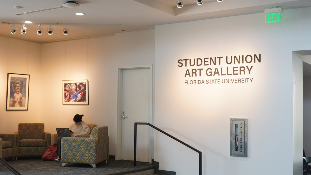 FSUStudentUnion's tweet photo. Your art could be displayed at the Student Union! 🤩

The Student Union Art Gallery showcases artwork in one of FSU’s most visited spaces, with 2.3 million visitors in 2025 alone. Open to artists of all backgrounds and mediums!

Apply: https://t.co/uUVKo6yKZg 🎨 https://t.co/Ss7DbKxJXd