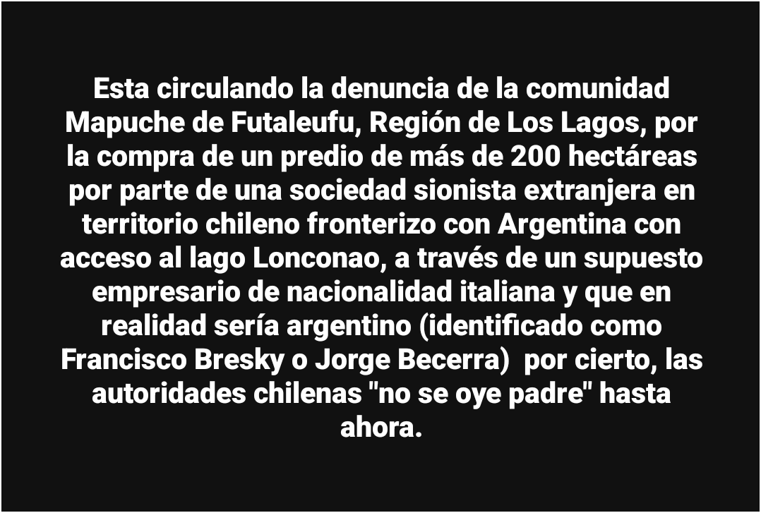 carvallo58's tweet photo. @Roja53C @Daniel_D1D Están "colonizando" la Patagonia chileno- argentina .... https://t.co/VTQJ1FsjHc