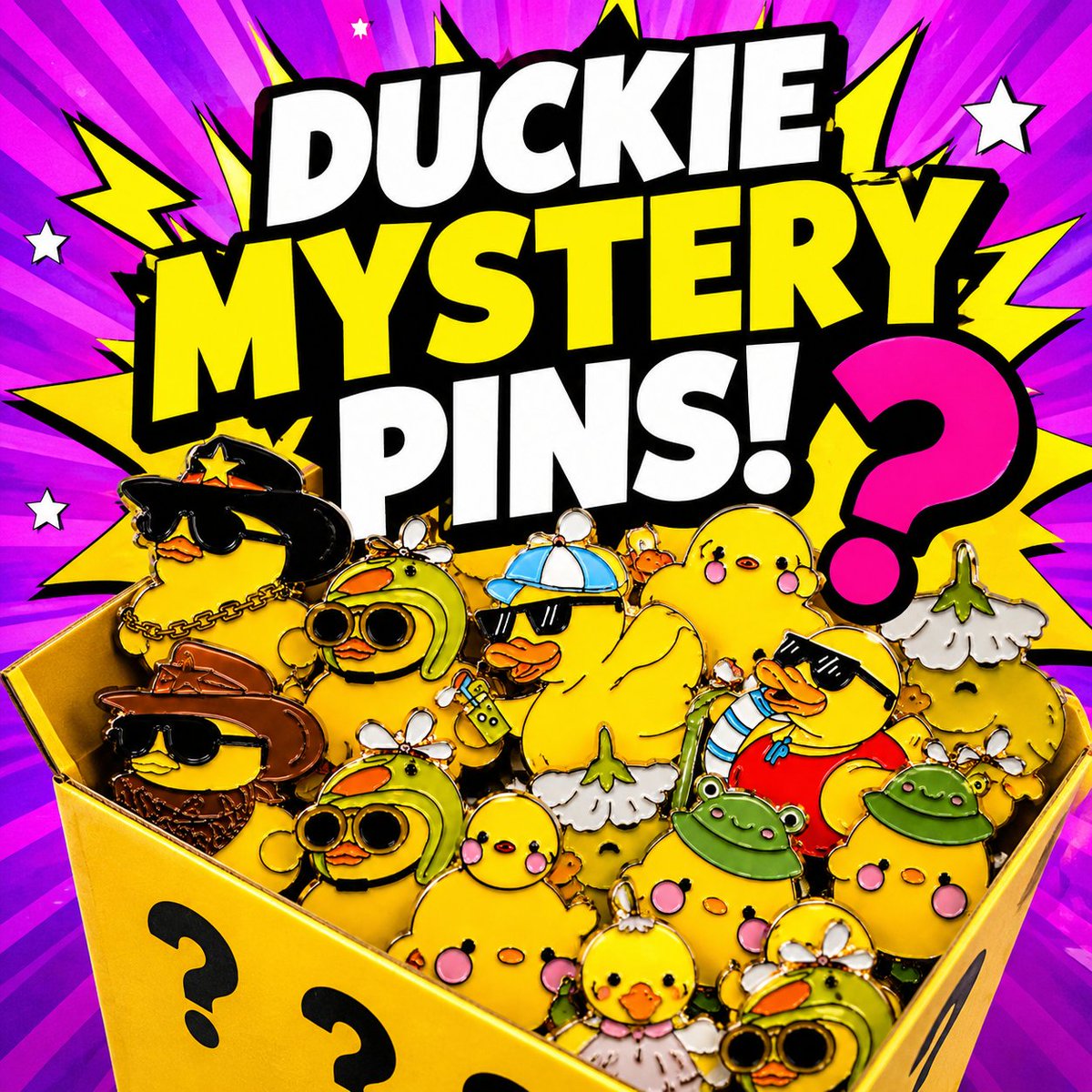 LizzyLooDoo's tweet photo. DUCKIE MYSTERY PINS 🦆👀

5 random duckie lapel pins.
Cute, weird, chaotic little legends.

https://t.co/ip70oX6AqS

Cute duckies or chaotic duckies? 🤔

#Duckies #LapelPins #MysteryPack #Collectibles #SmallBusiness https://t.co/B1RMXfmQDP