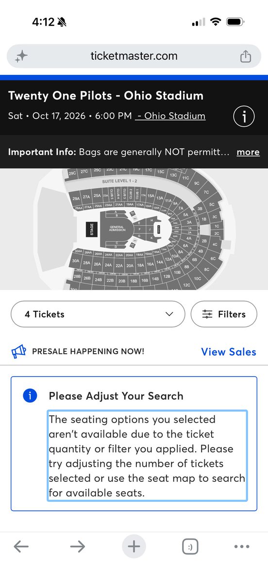 sohocollect's tweet photo. @twentyonepilots I was in a waiting room for 30 min, a queue for over an hour and literally  had zero opportunity to buy tickets in the artist fan presale. This feels really bad @Ticketmaster https://t.co/WRmwRHwlkI