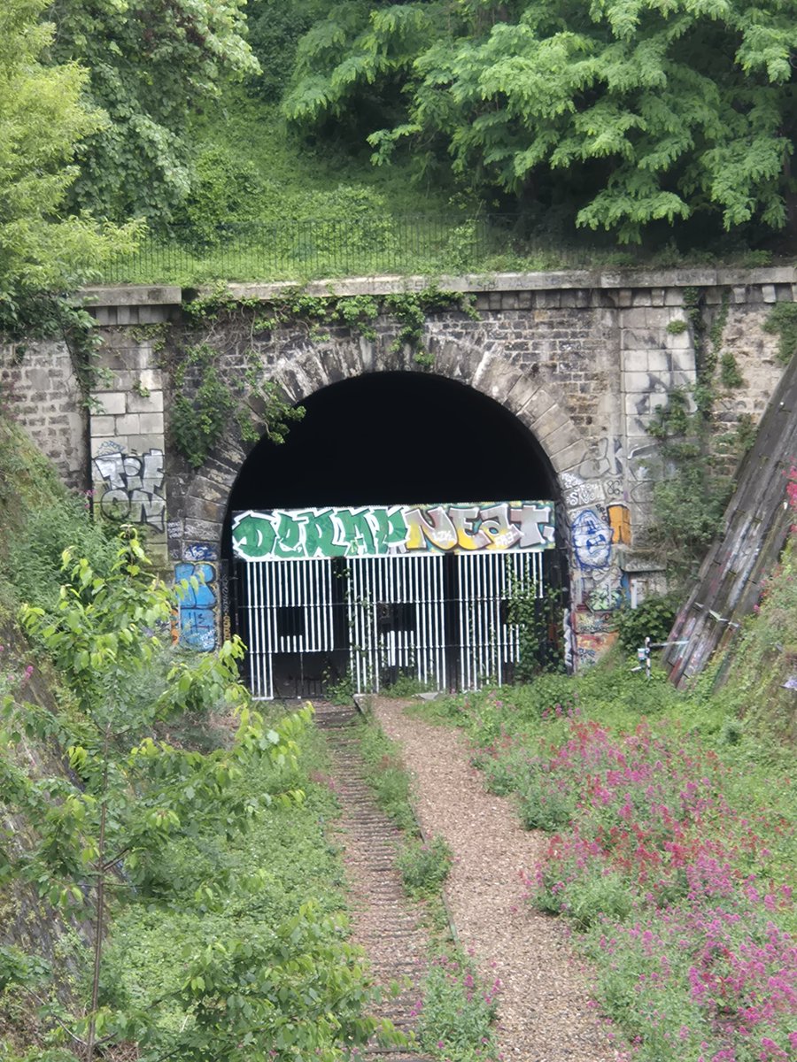EVDM75007's tweet photo. Rue de Bagnolet : entrée du tunnel de la #PetiteCeinture sous le cimetière du Père Lachaise. Elle en ressortira brièvement à l'emplacement de l'ancienne gare de Ménilmontant (#Paris20).
@aspcrf https://t.co/nfGCCwkvWa