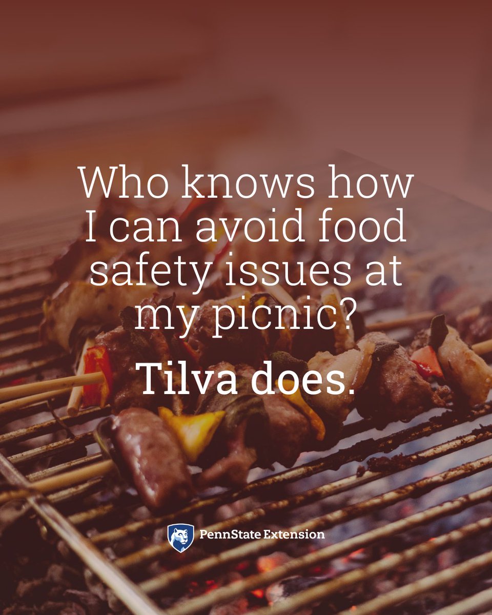 psuextension's tweet photo. Hosting a Memorial Day cookout? 🇺🇸 Keep cold foods at 40°F or below, hot foods at 140°F or above, and don’t leave food out too long. Clean hands + separate raw/cooked foods matter too. 

Visit the Extension website and ask Tilva your food safety questions: https://t.co/QQNjOw69ue https://t.co/ji6yezTNIv