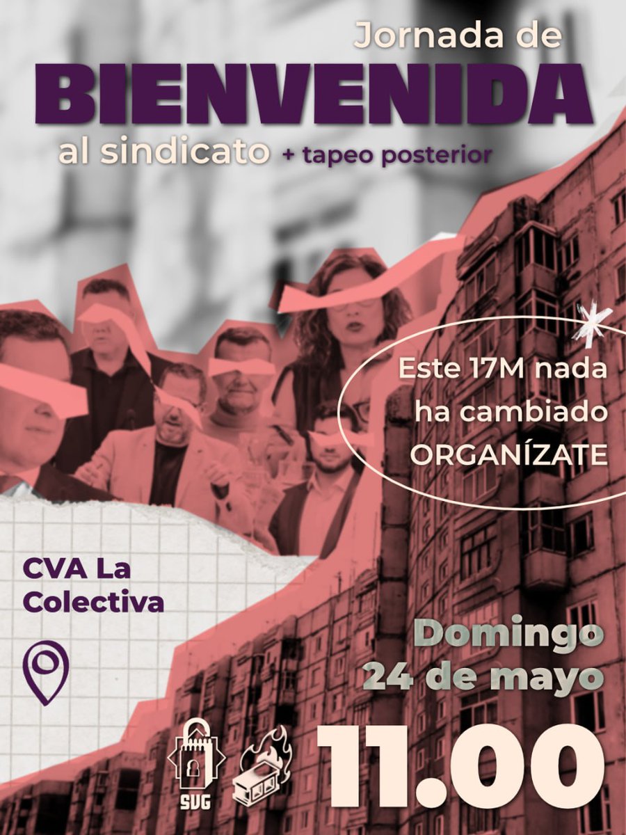 SVGranada's tweet photo. ¿Te estás planteando unirte al Sindicato? Ven a informarte el domingo 24 de mayo a las 11:00 en CVA La Colectiva. Tendremos espacio de arrejunte con tapeo para compartir experiencias y también merch con diseños chulísimos.

Este 17M nada ha cambiado. Organízate con nosotras✊ https://t.co/L4gR2nPly5