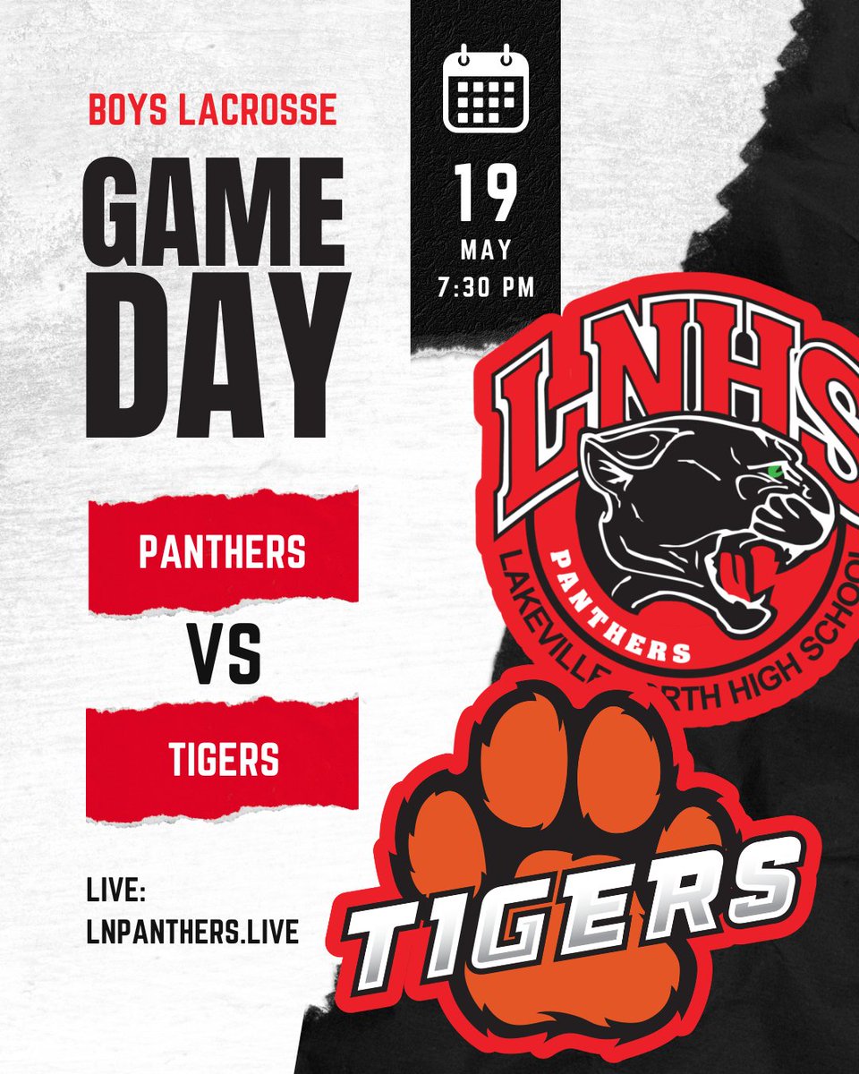 LnPanthers_live's tweet photo. 7:30 PM matchup 🥍 @NorthLacrosse vs @FHSTigersLax. Watch live: https://t.co/SkP7Akz1aR

#LakevilleNorth #MNHighSchool #BoysLacrosse https://t.co/NTgcEgZ3yb