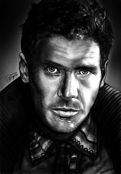 dlaynet's tweet photo. Art of the Day! "Blade Runner Deckard Drawing". Buy at: https://t.co/9K3yMWBYCY https://t.co/BSZZLvqJAt