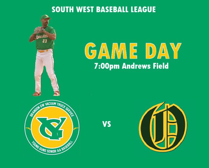 BdnYoungGuns's tweet photo. GAME DAY:

🆚 @VirdenOilers 
🕖 7:00pm
📍 Andrews Field

It is Opening Day in the SWBL as we take on the Virden Oilers! First pitch goes at 7pm Andrews Field.

#GoGuns #JO21 #SWBL https://t.co/qILXWHueTh
