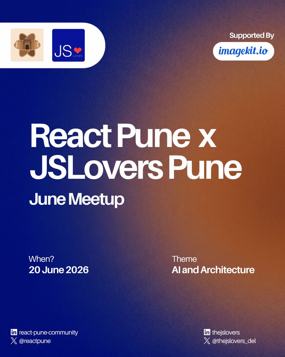 React Pune tweet media