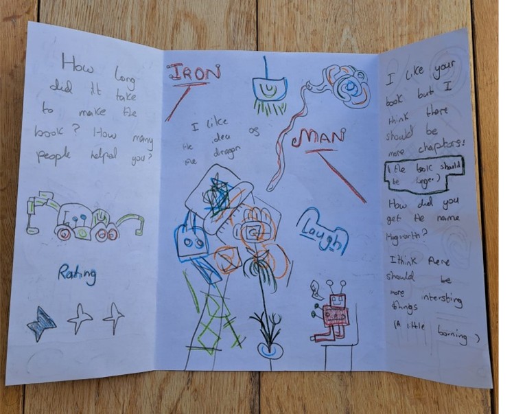 CVS_Slough's tweet photo. 📚Year 4 received a lovely reply from Mick Gowar Secretary of the Ted Hughes Society. @tedhughessoc 
✒️"Thank you for sending such an excellent selection of book reviews and jacket designs. There is a very impressive variety of reviews. I think all the work is outstanding!" https://t.co/WlWBp5u2tv