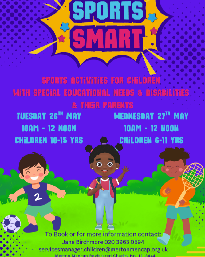 MertonMencap's tweet photo. Free, accessible sports sessions for kids with SEND + their parents together
10am-12pm on:
📷26/05: 10-15 yrs.
📷27/05: 6-11 yrs.

*BOOK WITH HAF voucher: https://t.co/i8ck8HW6dO 📷📷
*Book WITHOUT HAF, contact:
servicesmanager.children@mertonmencap.org.uk / 07581 668012 https://t.co/N9BuGP1sU8