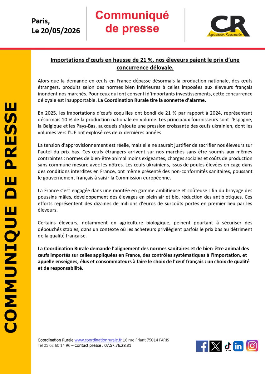 Coordination Rurale tweet media