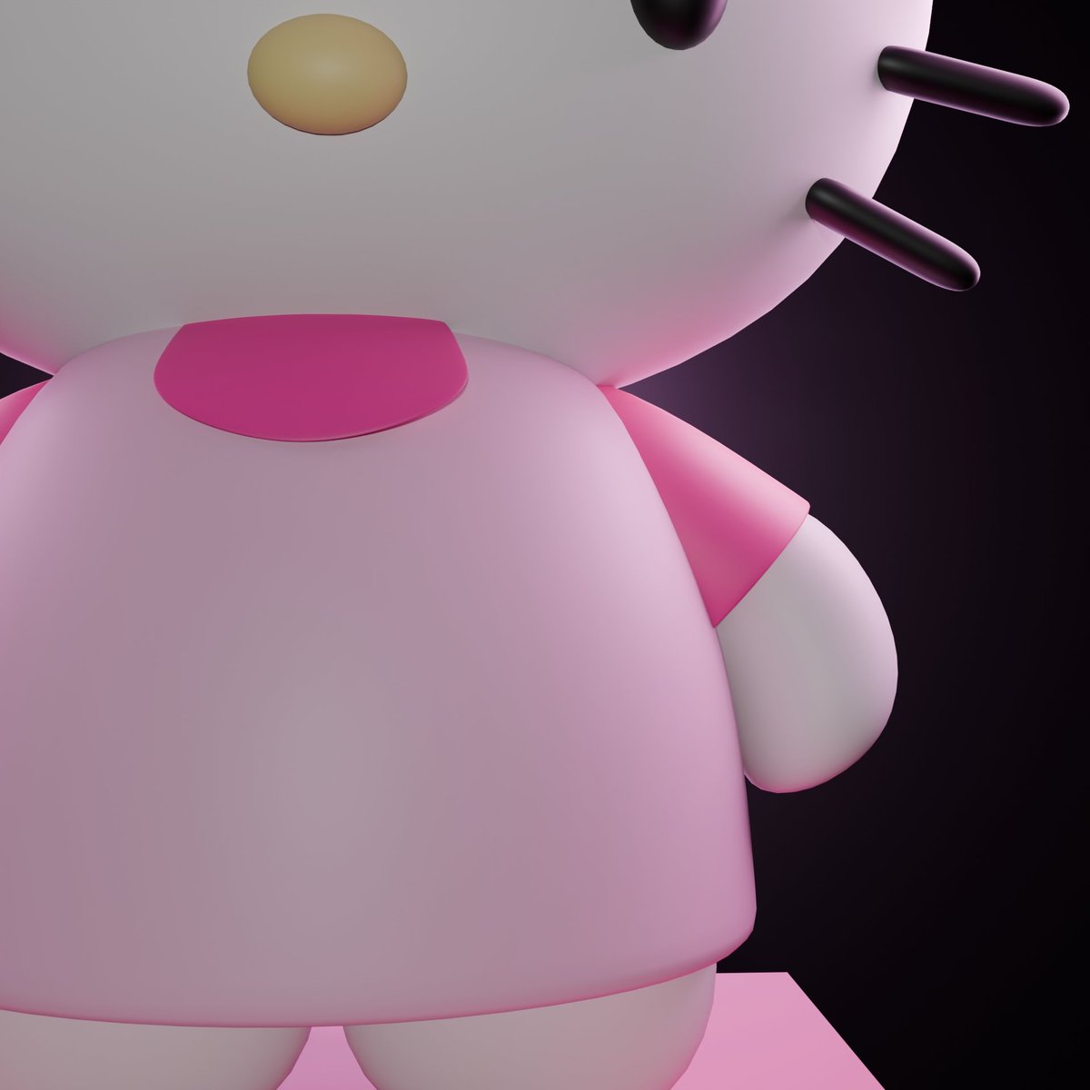 _nrrifa's tweet photo. Hello kitty by #blender 
.
.
.
.
.
.
#b3d #characterdesign #3d #3dmodelling https://t.co/eoWFnbU23L