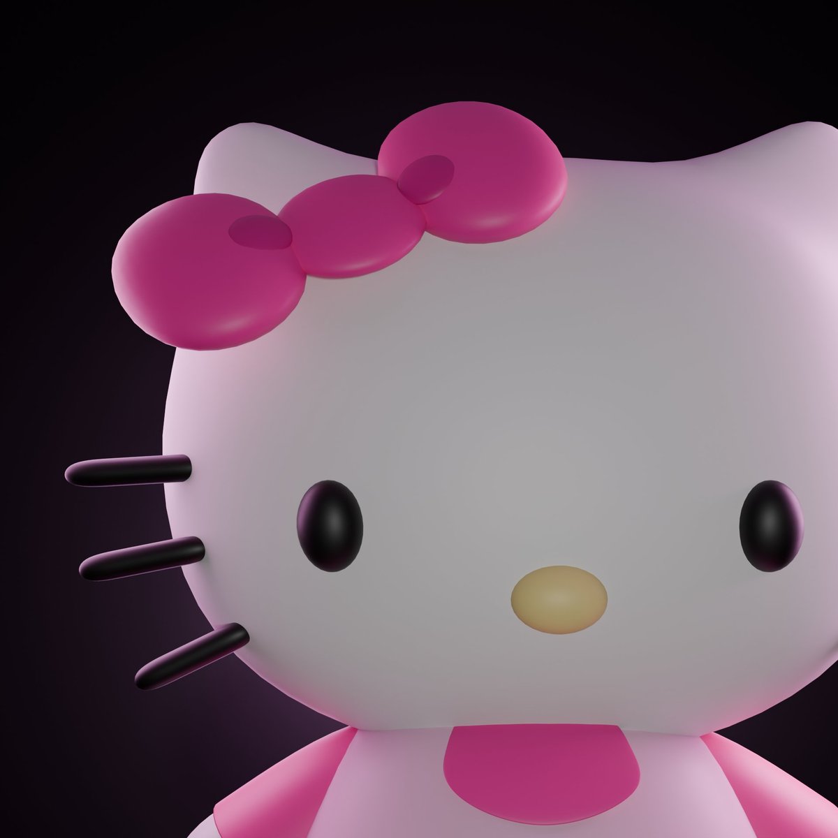 _nrrifa's tweet photo. Hello kitty by #blender 
.
.
.
.
.
.
#b3d #characterdesign #3d #3dmodelling https://t.co/eoWFnbU23L