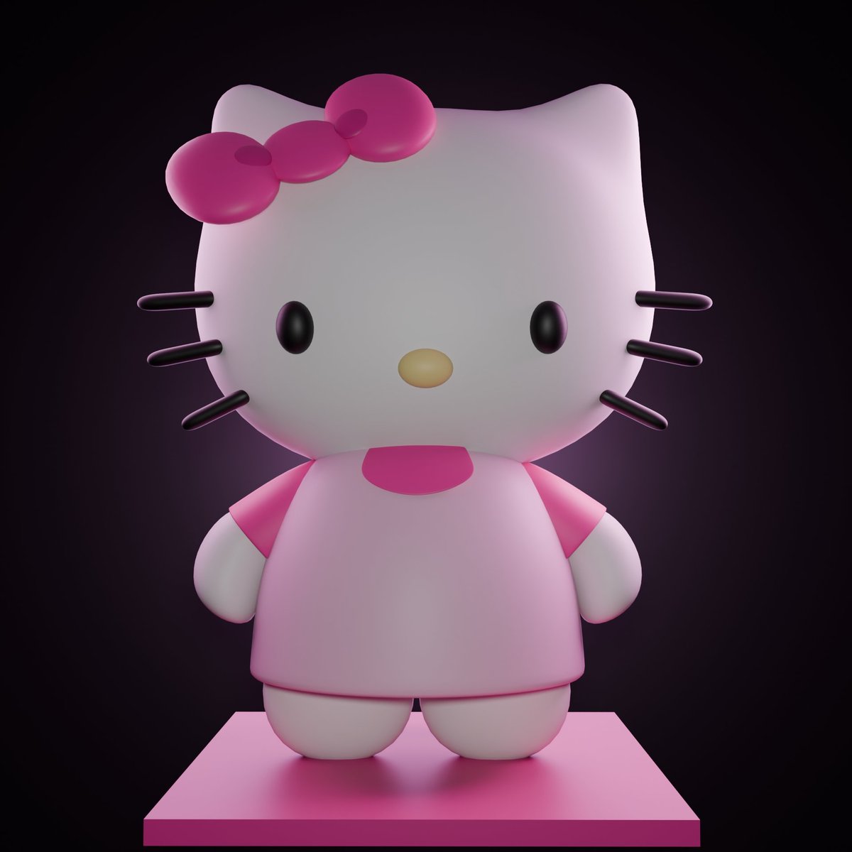 _nrrifa's tweet photo. Hello kitty by #blender 
.
.
.
.
.
.
#b3d #characterdesign #3d #3dmodelling https://t.co/eoWFnbU23L