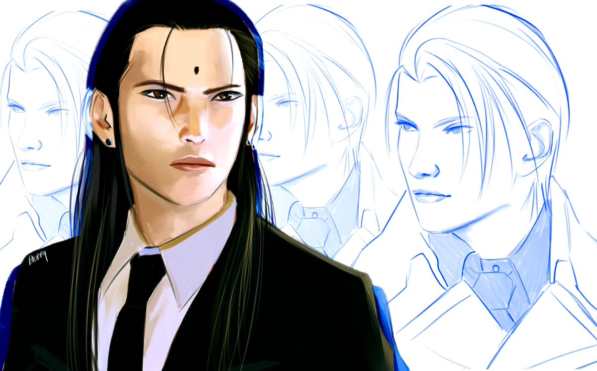 blurryzip's tweet photo. tsengru kinda 
#ffvii #tseng https://t.co/5OX19Iya73