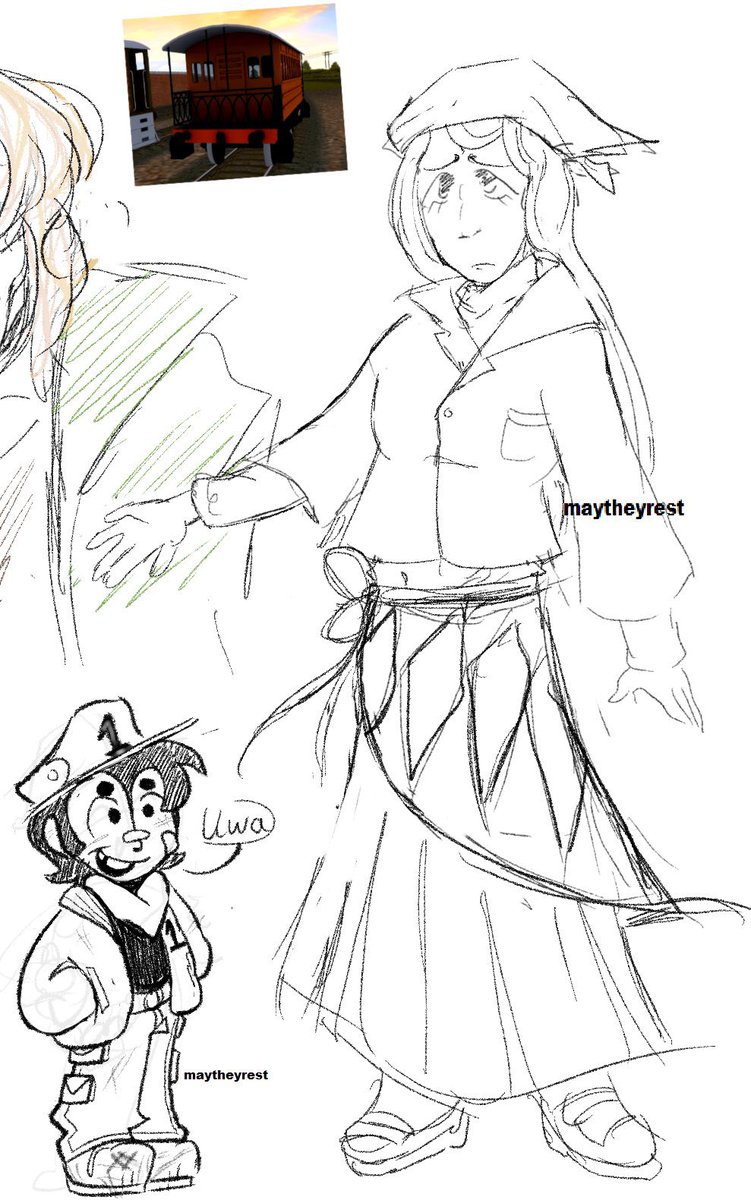 maytheyrest's tweet photo. This is getting too much attention and Andria rt’d this. Guys Pls Look at my art please Alsjeblieft bro ALSJEBLIEFT 😭 #ttos #ttostwt #tedioustalesofsodor i did not retain any information fromthe moviesBut I liked the evil green one. #tttetwt #ttte #thomasthetankengine #HELP!!! https://t.co/AVWj2AieQf