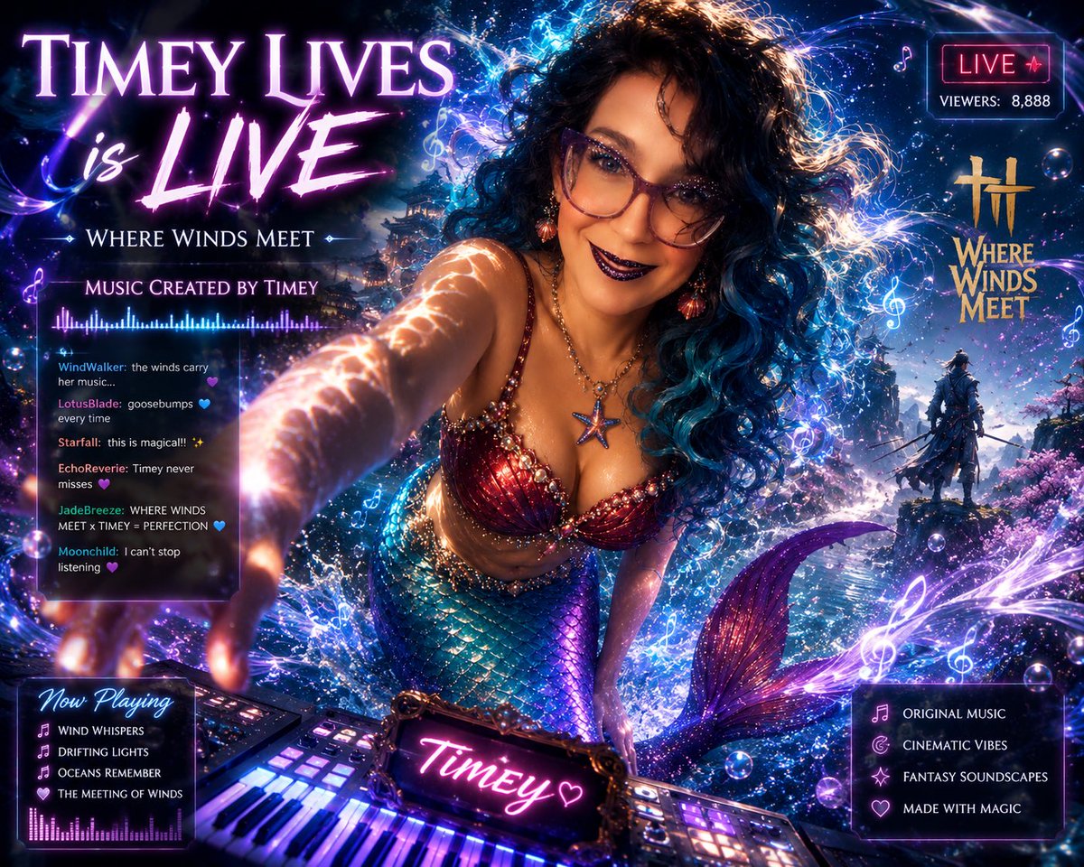 Live Now: www.twitch.tv/timeylives MerMagical Time tweet media